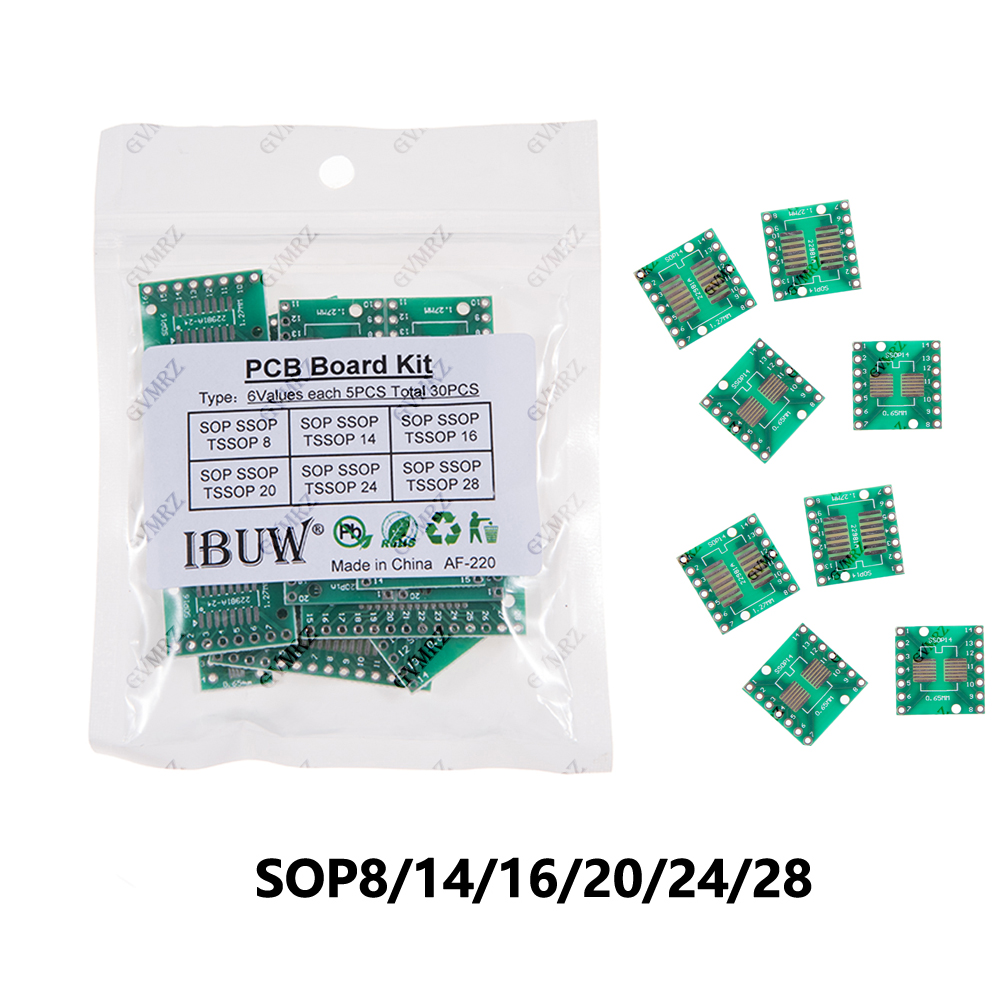 Diy Electronics Gadgets - 30PCS 6Values SOP SSOP TSSOP PCB
