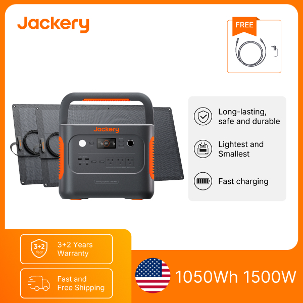 Jackery E1000AC 1050Wh Portabl - đánh giá và giá Solar Powered Charger