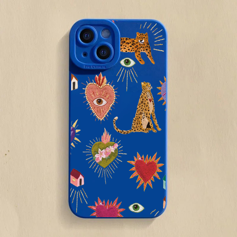 Floral Leopard Eyes Phone Case - đánh giá và giá Samsung Galaxy S25