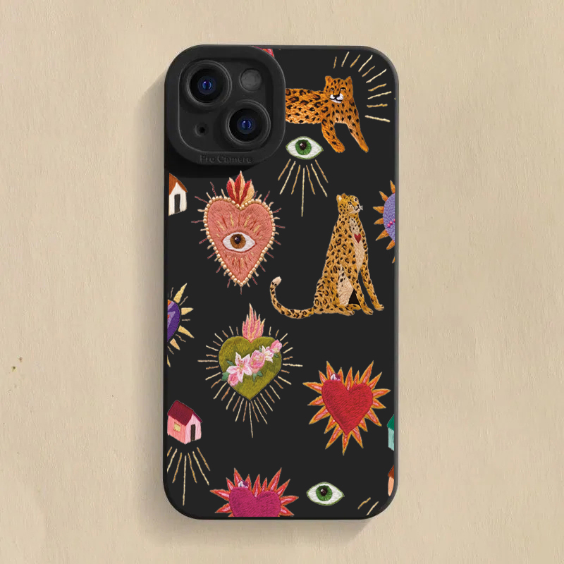 Floral Leopard Eyes Phone Case - đánh giá và giá Samsung Galaxy S25