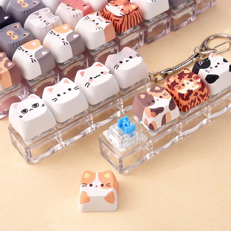 1Pcs Cute Cat Keycap Fidget Ke - đánh giá và giá Electronics Latest Gadgets