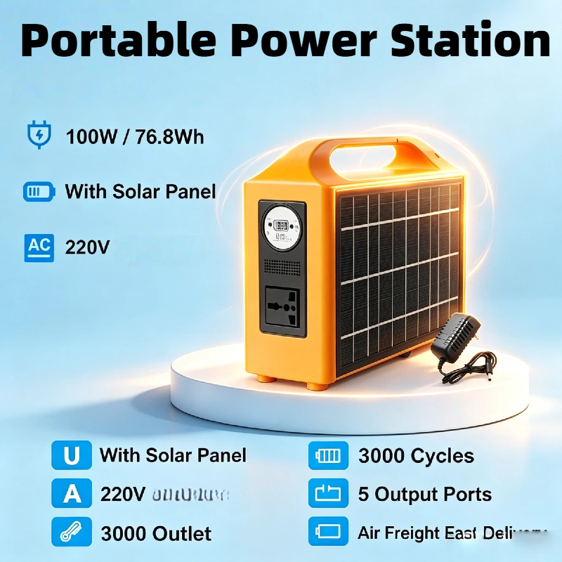 100W LiFePO4 Portable Power St - đánh giá và giá Solar Powered Charger