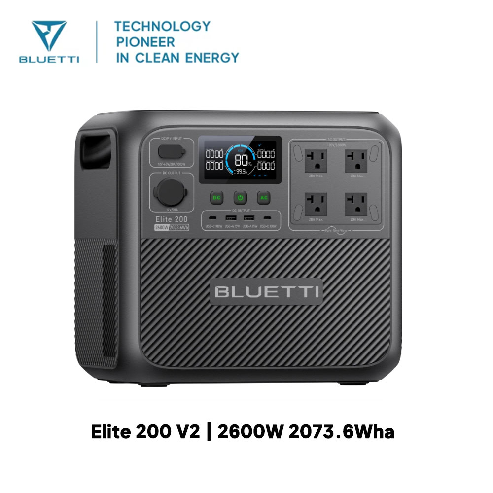 【Renew】BLUETTI Elite 200 V2 Po - đánh giá và giá Solar Powered Charger